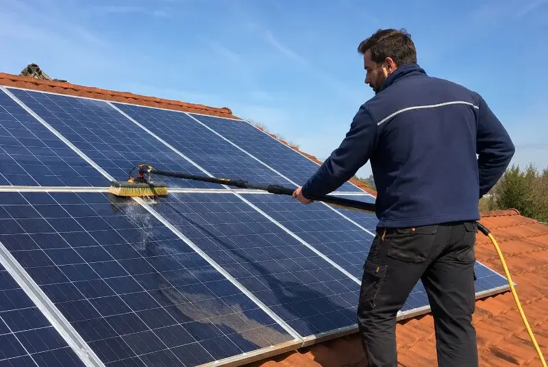 Nettoyage et entretien de panneaux solaires à Ance Féas